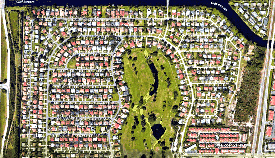 Hidden Valley aerial view Boca Raton, FL 33487